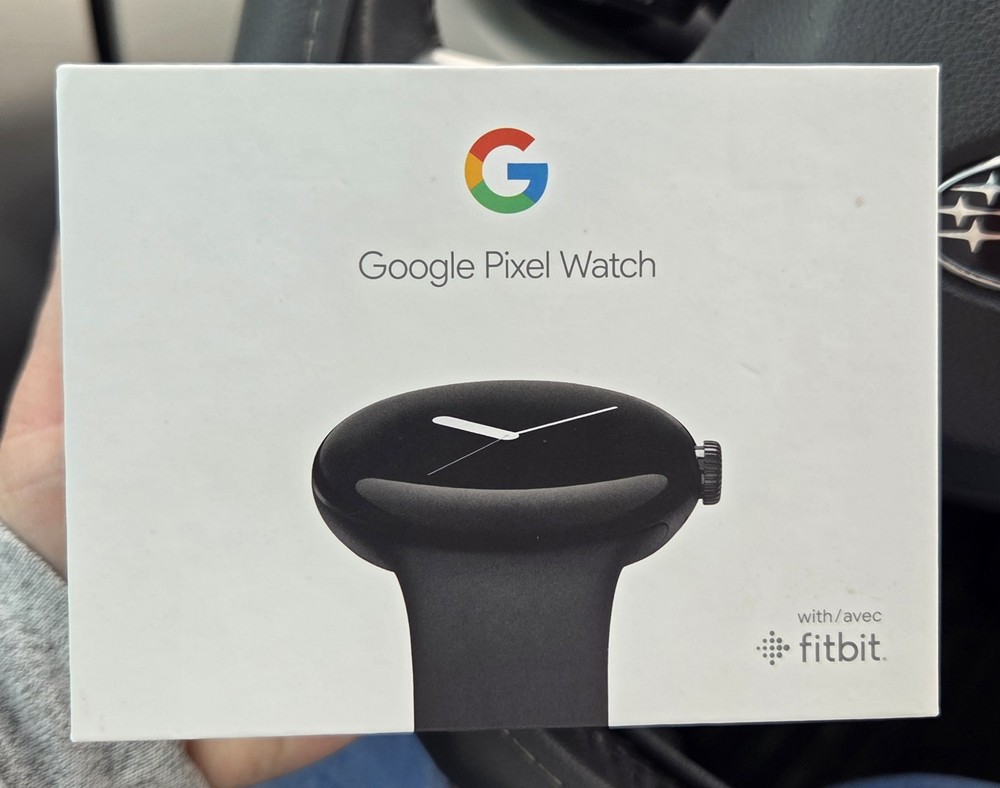 Google Pixel Watch 41mm Matte Black Stainless Steel Obsidian Active Band Smartwatch