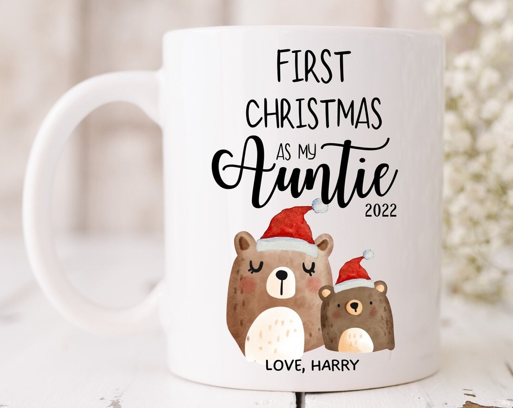 First Christmas Mug for Aunt – 2022 New Grandma Gift