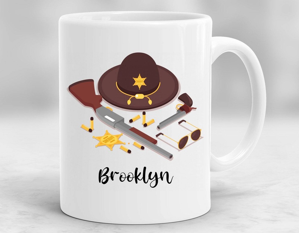 Personalized Sheriff Mug Sheriff Cup Sheriff Gift Sheriff Coffee Mug Sheriff