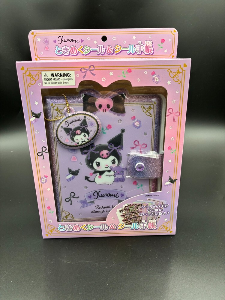 Sanrio Kuromi Sticker Book & Sticker Set Kawaii Stationery Japan NEW Box Damage