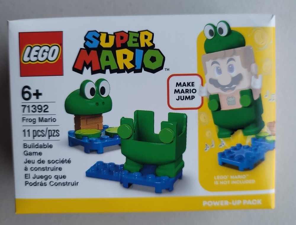 LEGO Super Mario 71392 Power-Up Pack FROG MARIO new minifigure outfit