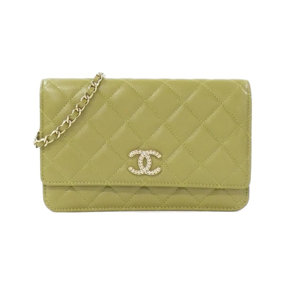 Authentic CHANEL AP3395 Chain Wallet with Serial Number 2600077757906