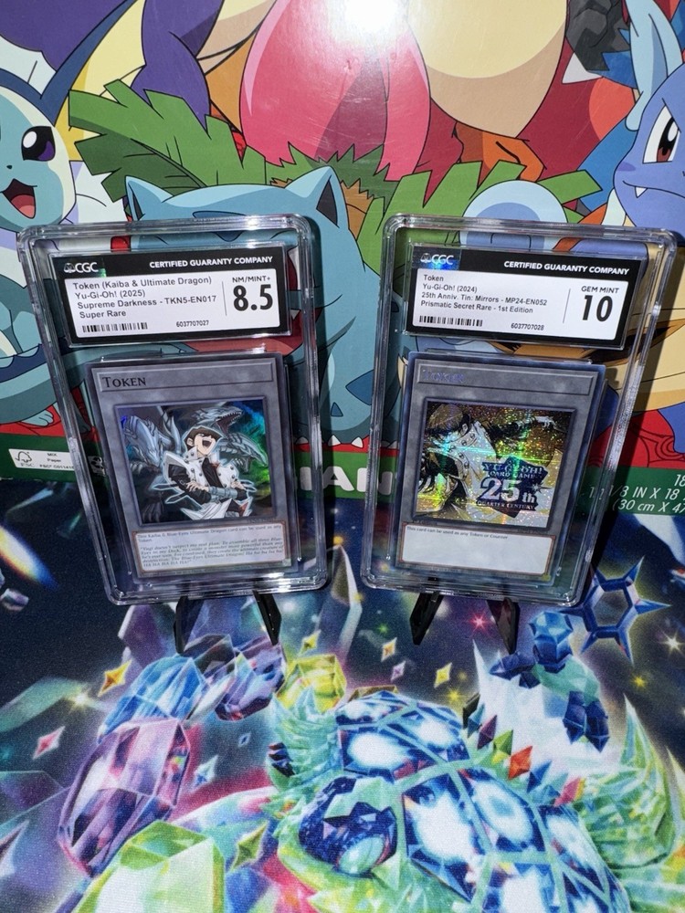 Yugioh Kaiba Ultimate Blue Eyes Tokens 25th Ann Secret Rare POP 1 PSA 10
