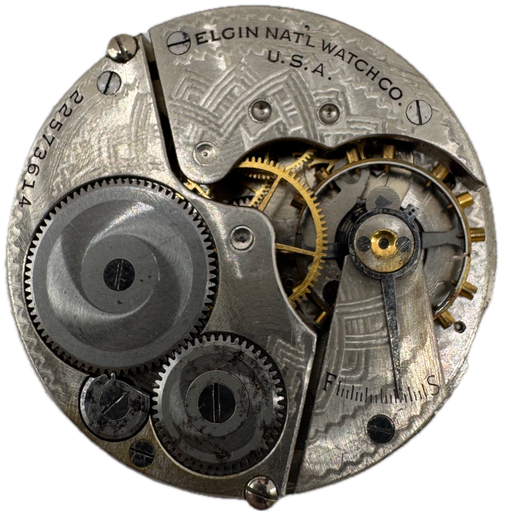 Antique 16s 1920 Elgin 7 Jewel Mechanical Pocket Watch Movement 291 USA