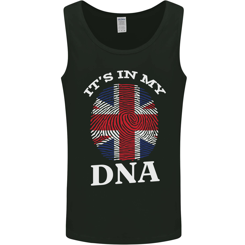 Britain Its in My DNA Funny Union Jack Flag Mens Vest Tank Top