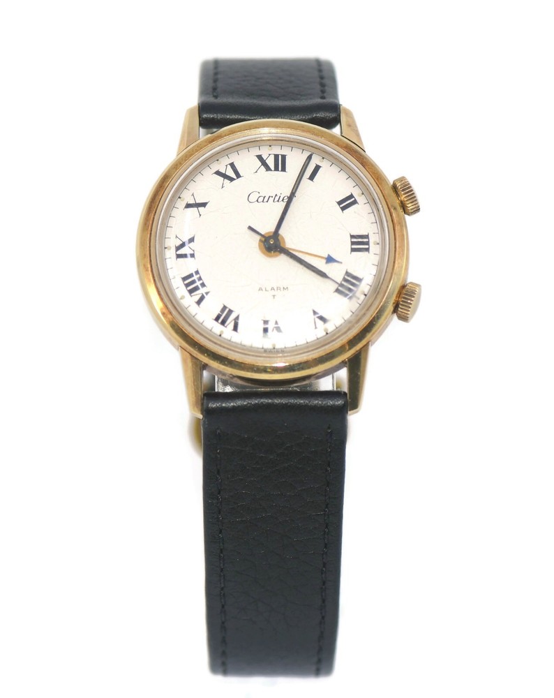 Cartier Alarm 14K Yellow Gold Watch