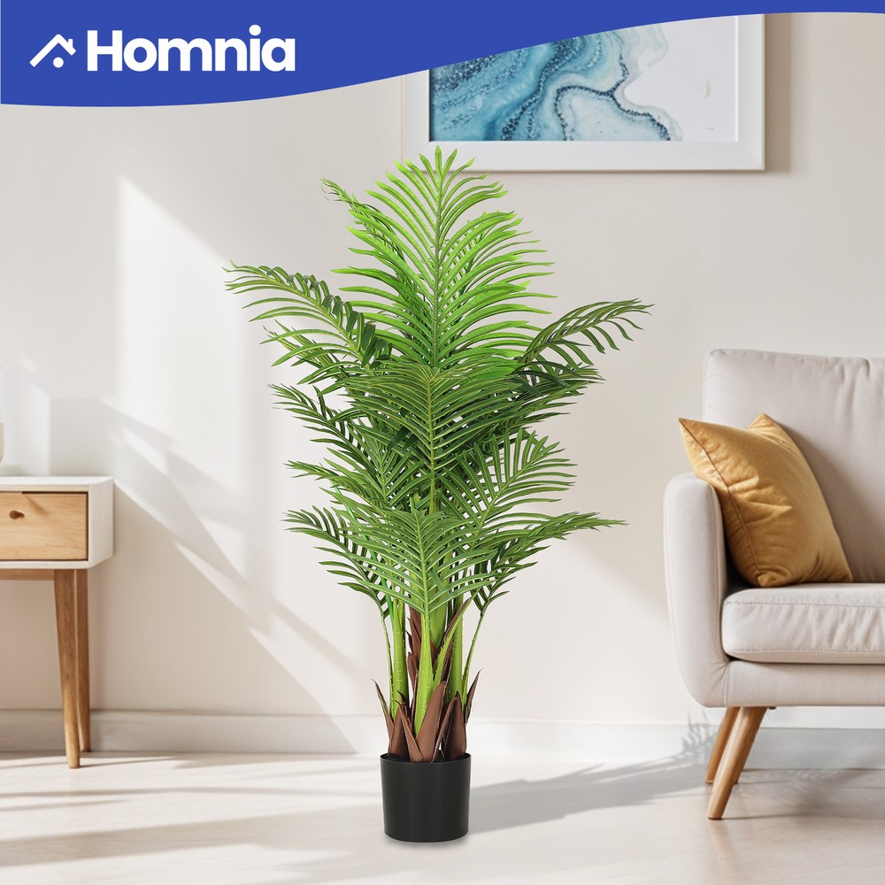 4 FT Artificial Areca Palm Tree with 22 Leaves for Indoor Outdoor Decor