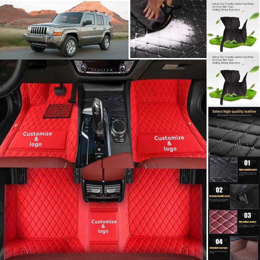 Luxury Waterproof Anti-Slip Floor Mats for Jeep Commander