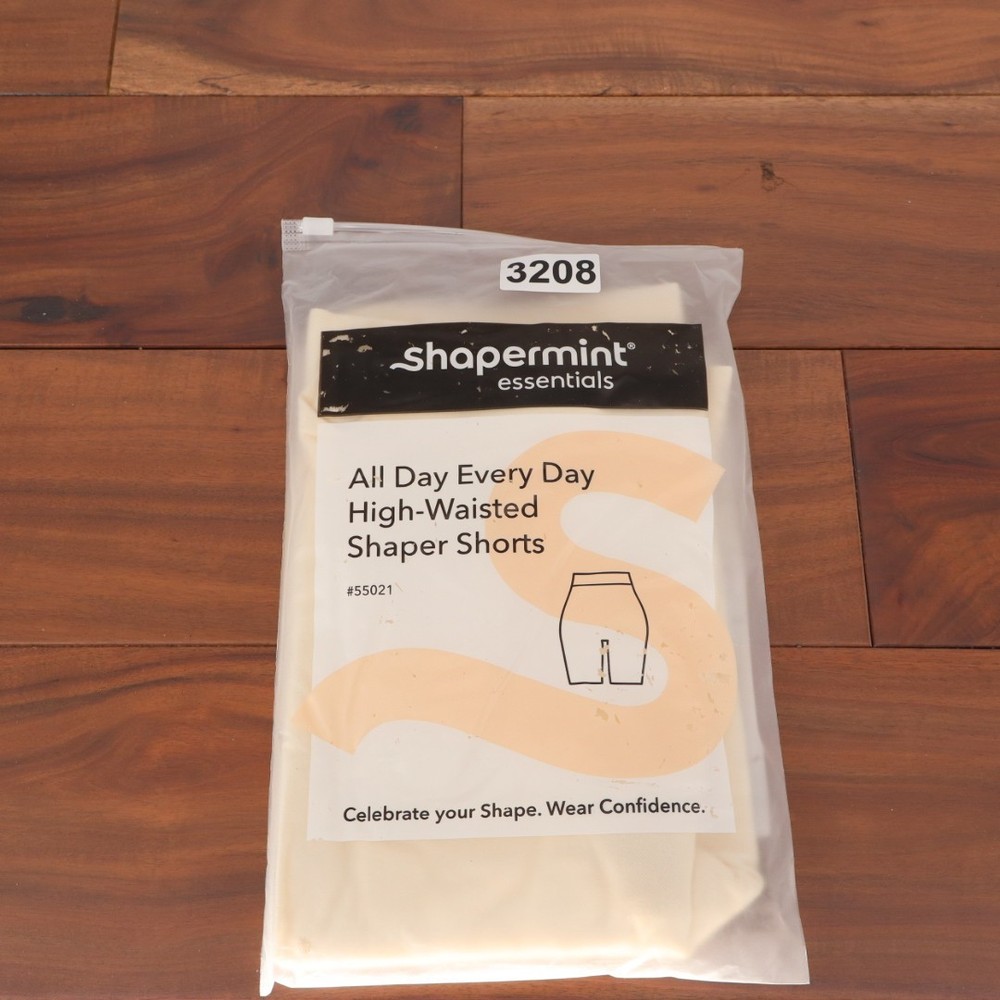Shapermint Essentials All Day Every Day High Waisted Shaper Shorts XL/2XL Beige