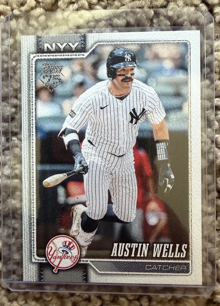 2026 Topps Series 1 Austin Wells Canvas #220 /50 (02/50) Yankees SSP 🔥