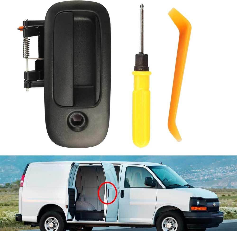 Outside Exterior Sliding Door Handle，Compatible with 1996-2009 Chevy Express 150