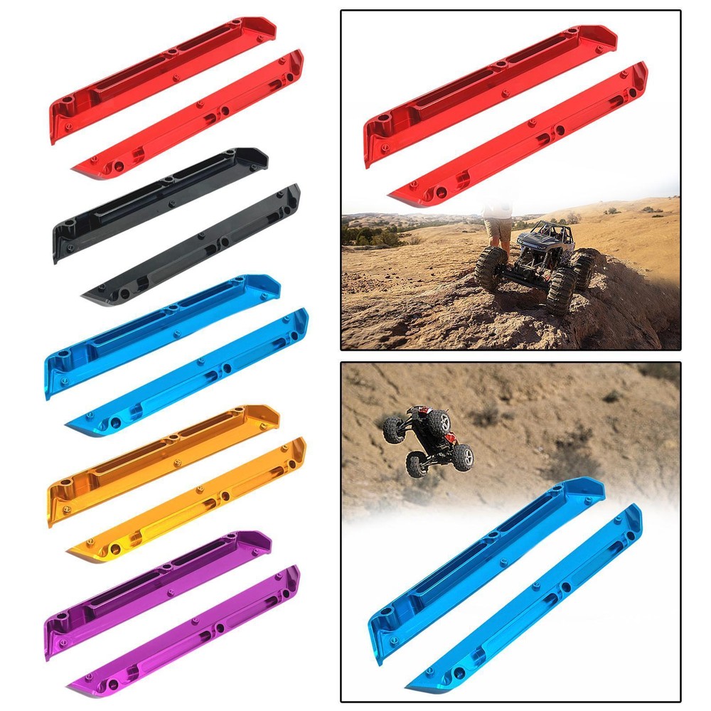 2x 1:12 RC Car Chassis Mud Guards Replace Parts Modification Side Trails Bar for