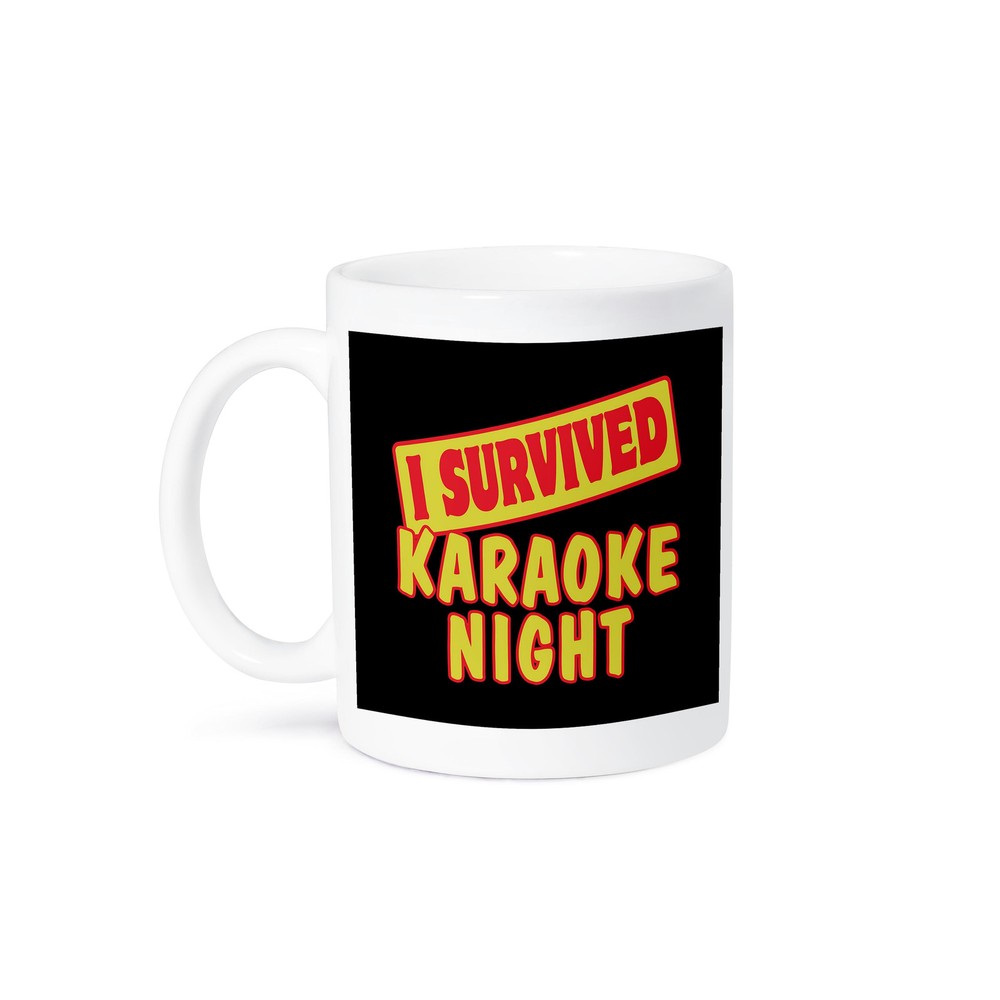3dRose Karaoke Night Survival Pride Humor Design Mug