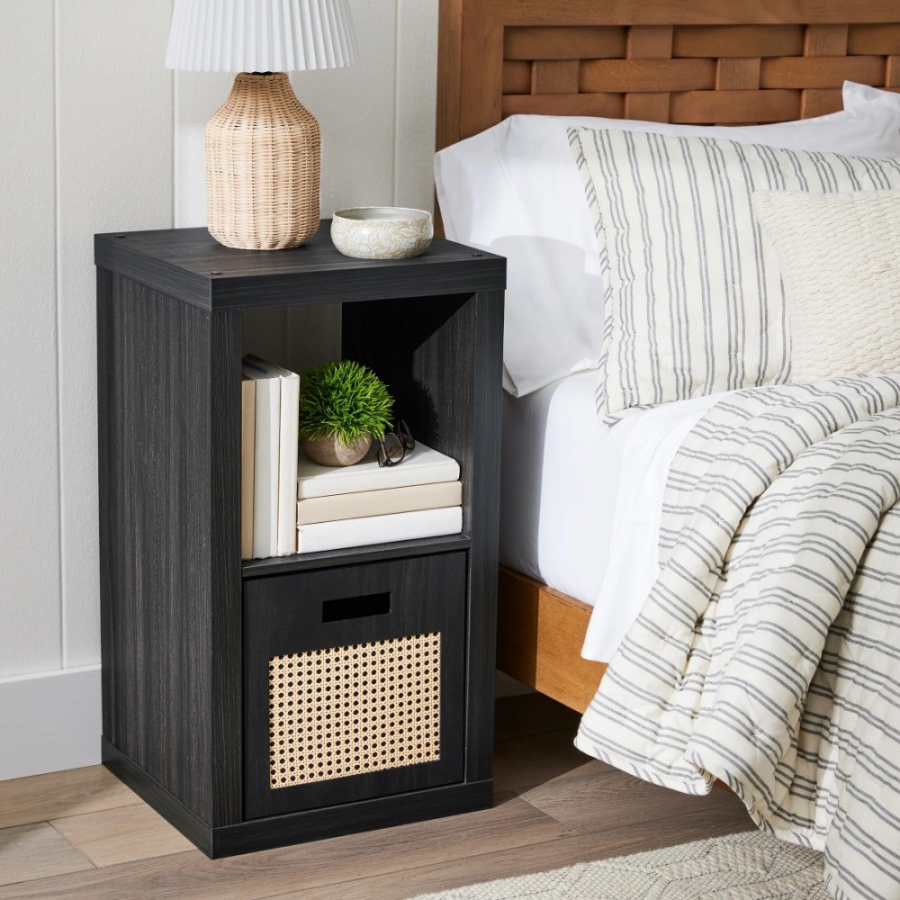 Charcoal 2-Cube Storage Organizer for Home or Office