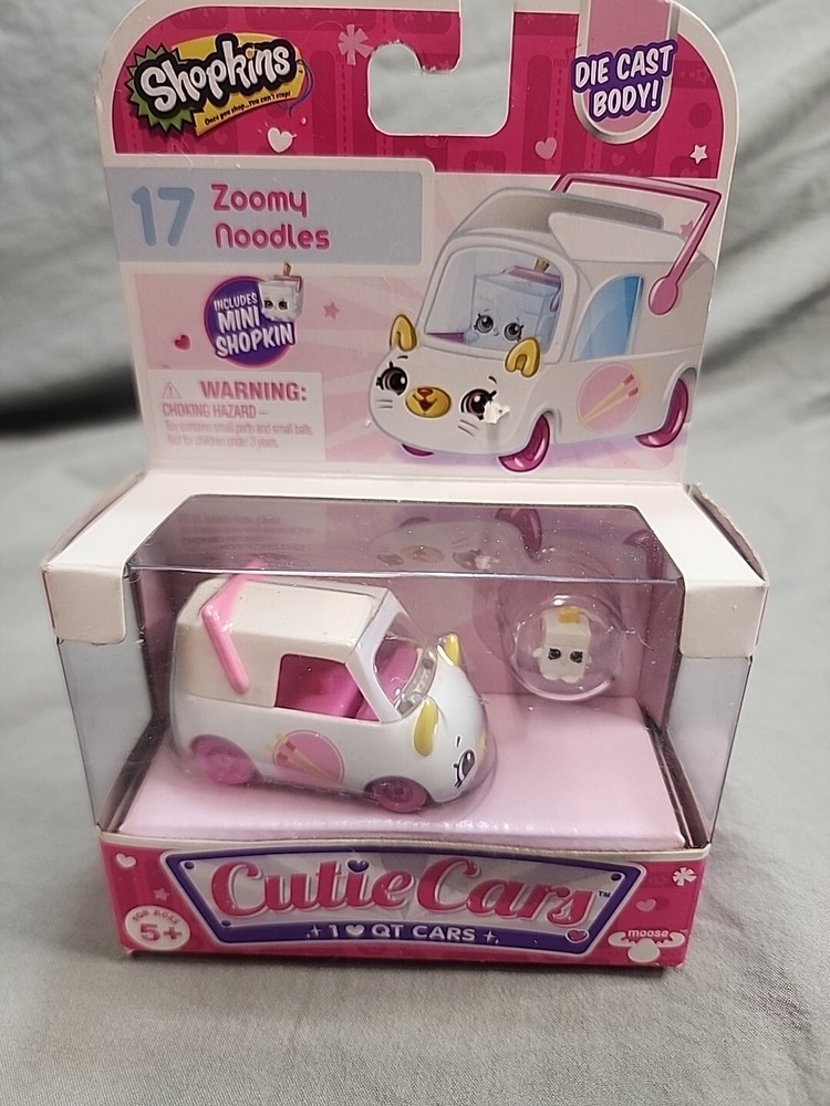 Shopkins Cutie Cars Zoomy Noodles #17 Die Cast Car New