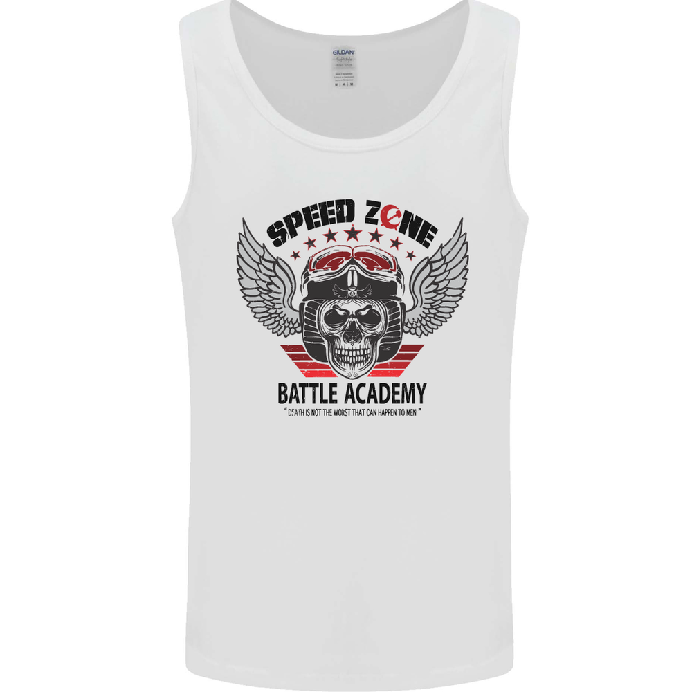 Speed Zone Motorcycle Motorbike Biker Mens Vest Tank Top