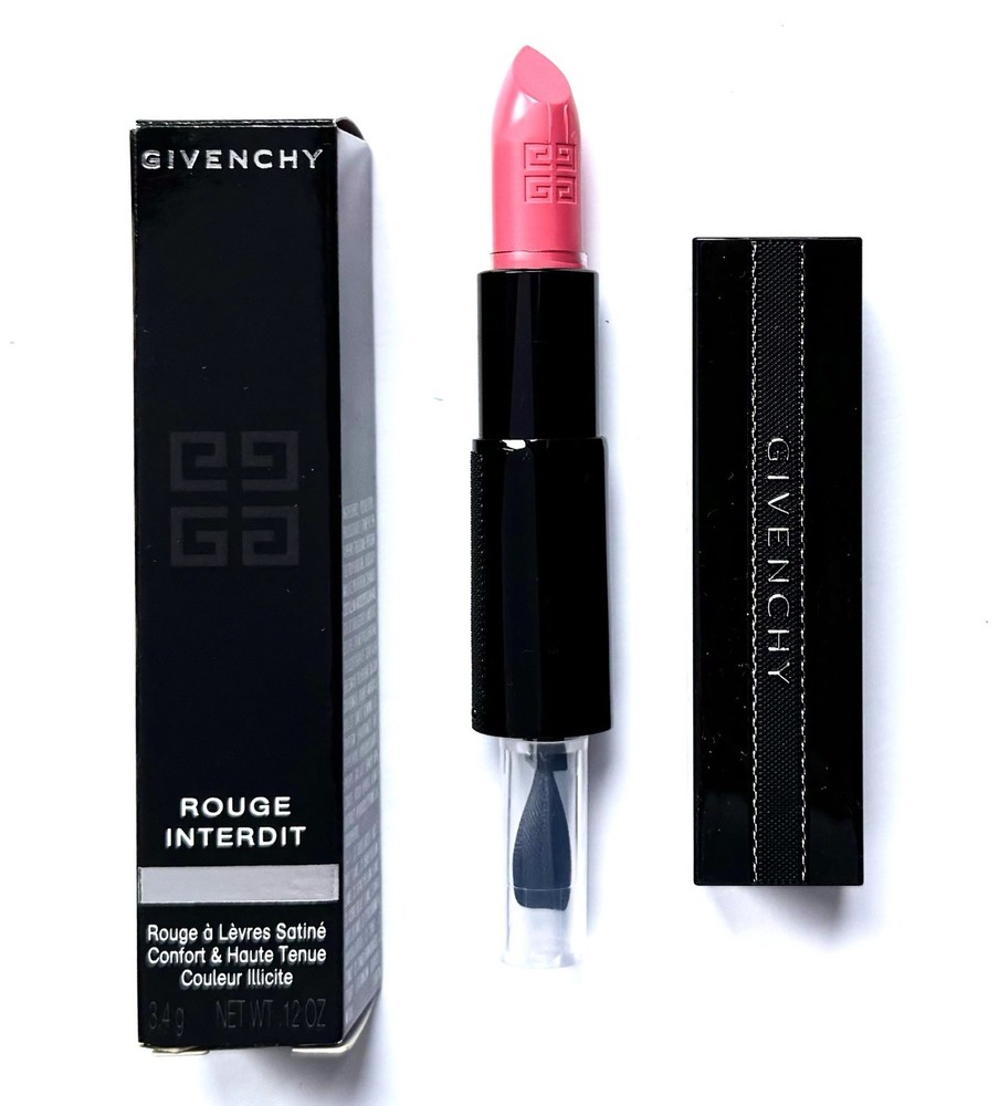 Givenchy Blush Interdit Satin Lipstick Comfort & Hold Illicit Color 21 Rose Neon