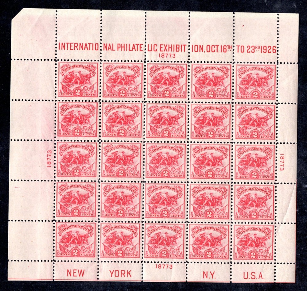 US 1928 WHITE PLAINS BATTLE SCOTT #630 MINT NEVER HINGED CREASE AFFECTING BOTTOM