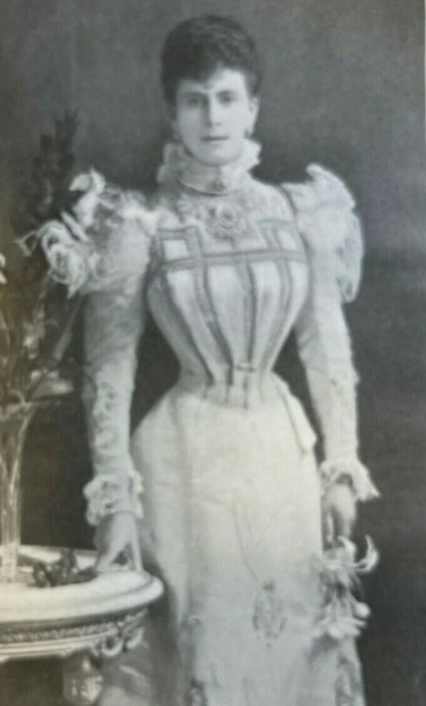 1901 Vintage Magazine Illustration Duchess of Cornwall and York