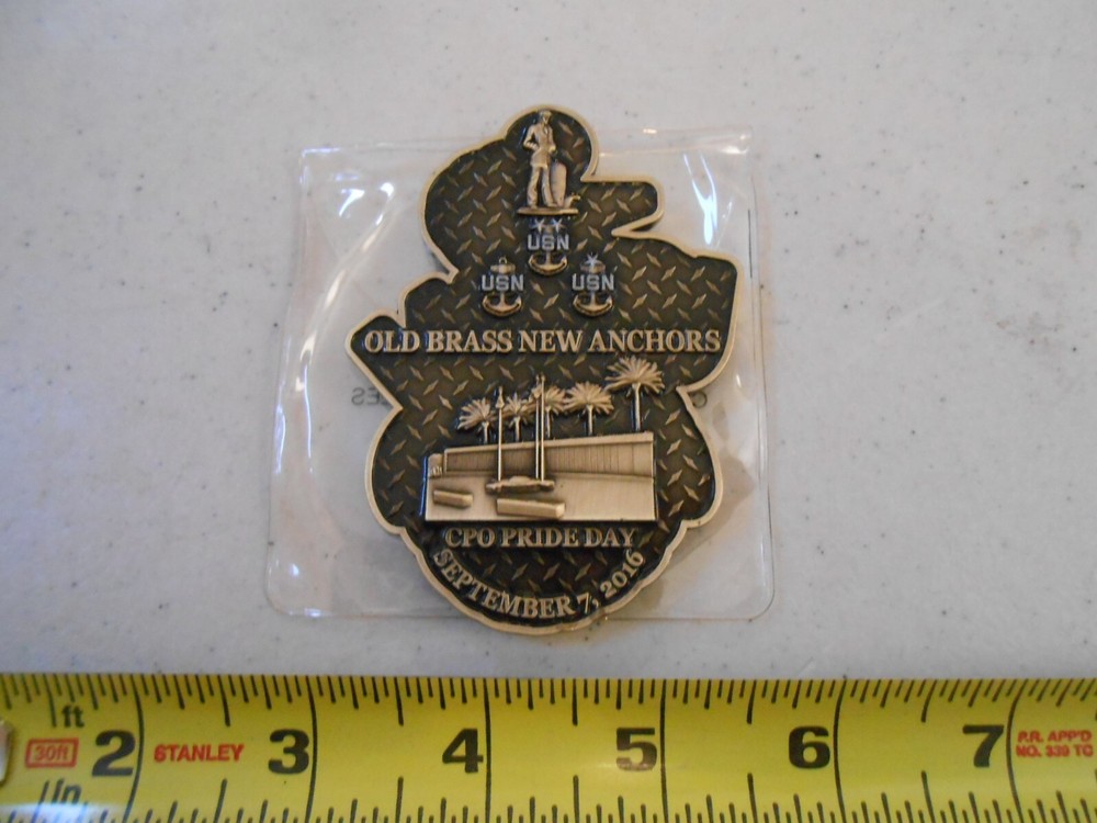 RARE 2016 CPO OFFICER PRIDE DAY CHIEF'S MESS NAVY MILITARY CHALLENGE COIN USN-image
