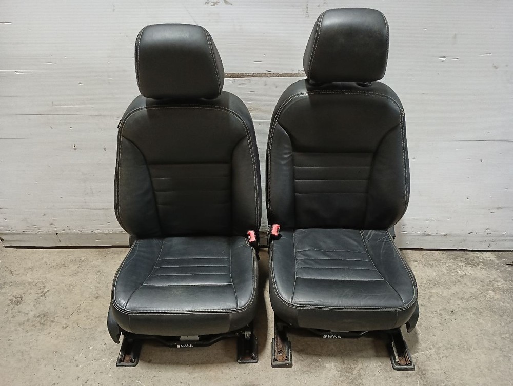 2011-2014 Dodge Charger Front Power Seats Black Leather OEM 11743140