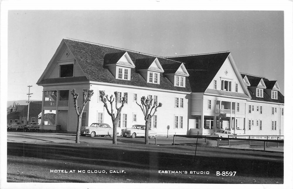 1950s McCloud California Hotel occupation Eastman B-8597 RPPC Postcard 25-11627