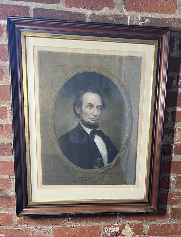 RARE PROOF W E MARSHALL / William E Marshall's Portrait of Abraham Lincoln 1866