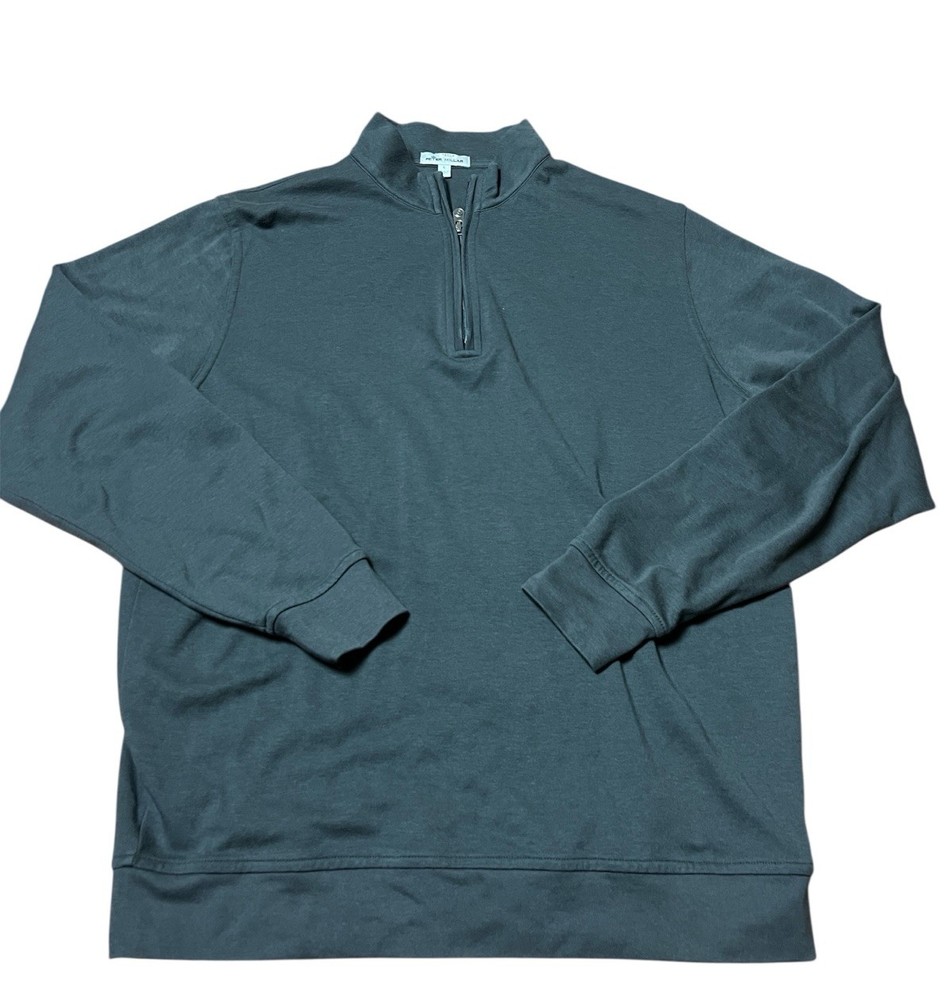 Peter Millar pull over sweater golf 1/4 Zip Gray Casual Men’s L