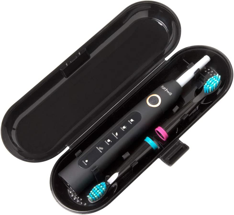 Plastic Electric Toothbrush Travel Case, Black, Sonic Series Compatible