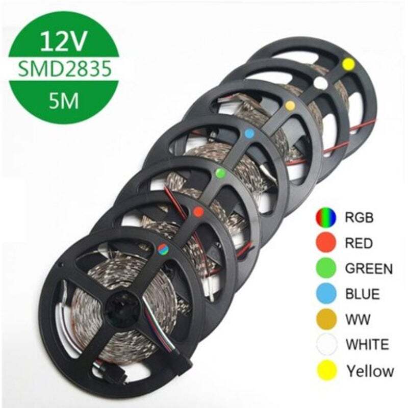 5 M 16.4Ft 300 X 2835 Smd Leds Waterproof Various Colours Strip Light Ribbon Tap