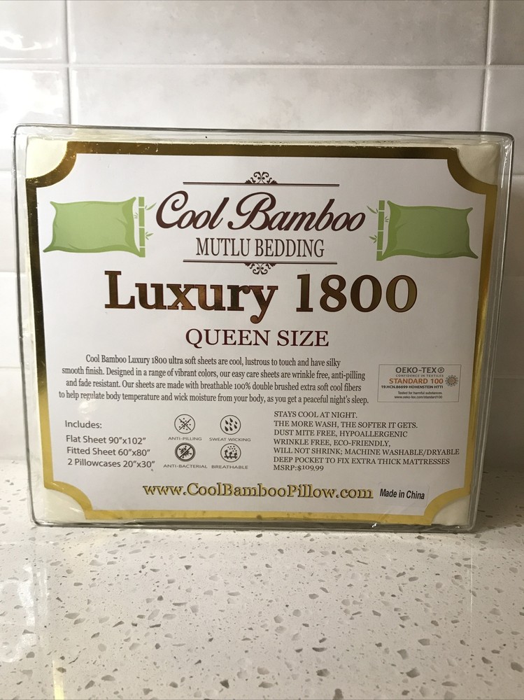 Luxury 1800 Series Queen 4-Piece Cream Sheet Set Hypoallergenic Breathable
