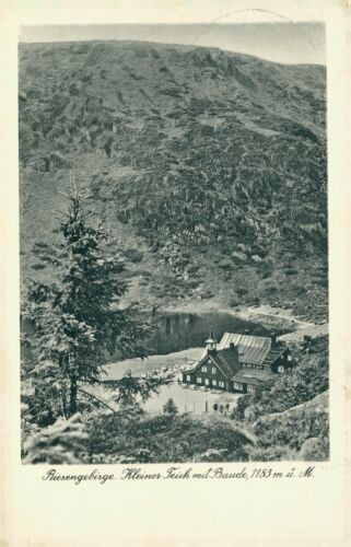 Ansichtskarte Riesengebirge Kleiner Teich mit Baude 1939  (Nr.820)