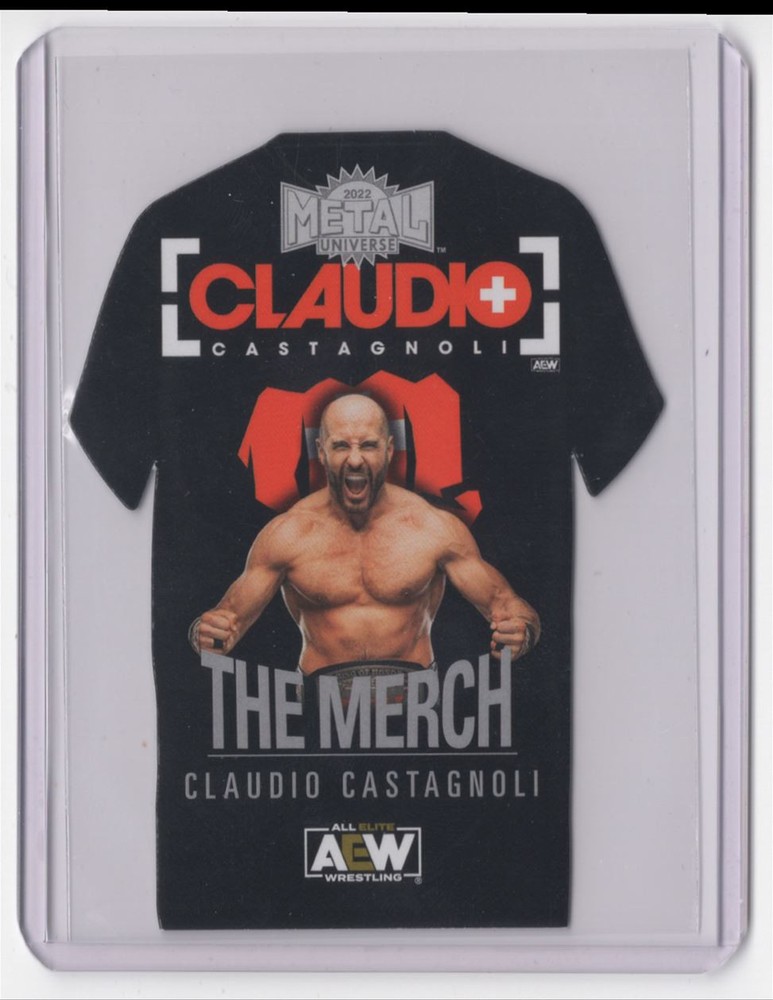 2022 SkyBox Metal Universe AEW The Merch Claudio Castagnoli TM-22 Wrestling Card