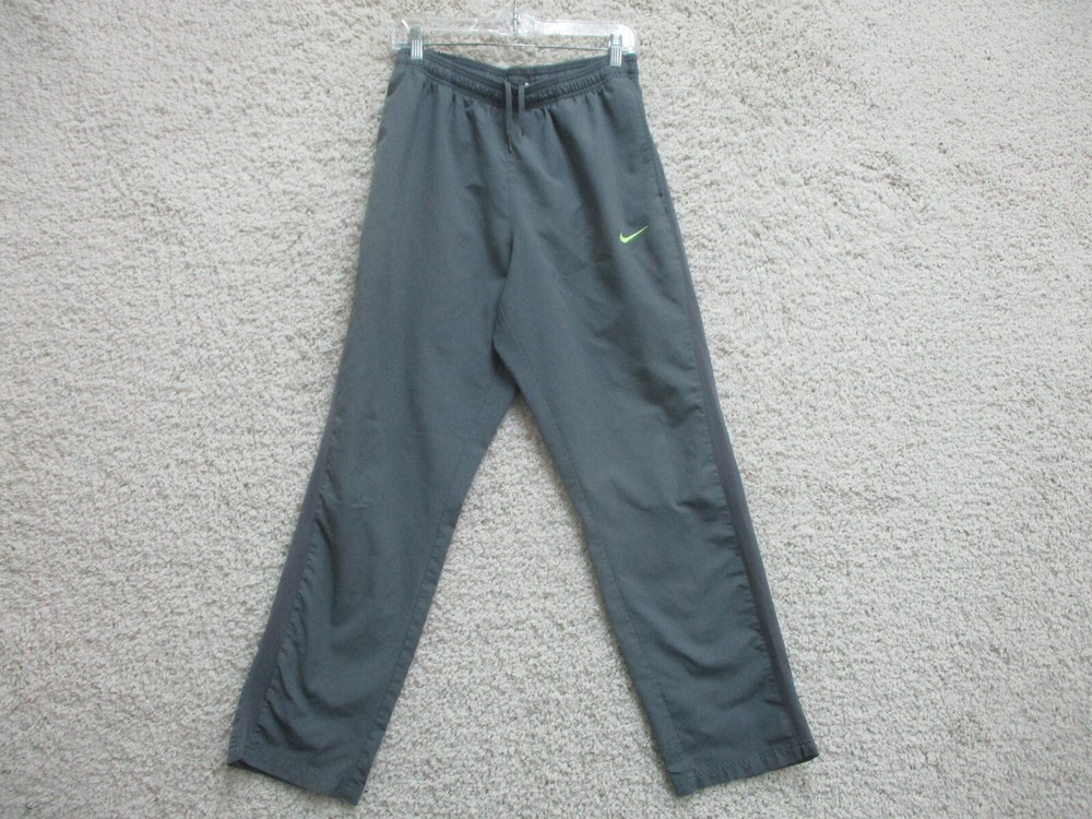Nike Pants Medium Adult Gray Joggers Pockets Dri Fit Stretch Swoosh Logo Mens M