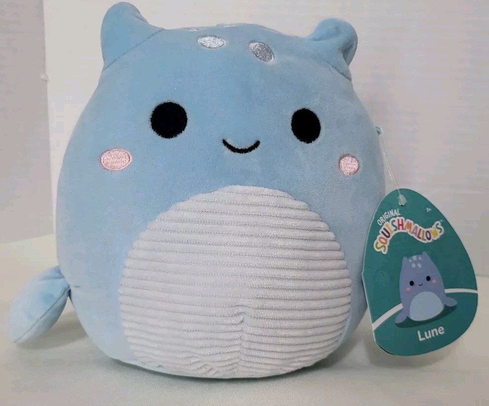 Squishmallows 7 Inch  LUNE Blue Loch Ness Monster New With Tags