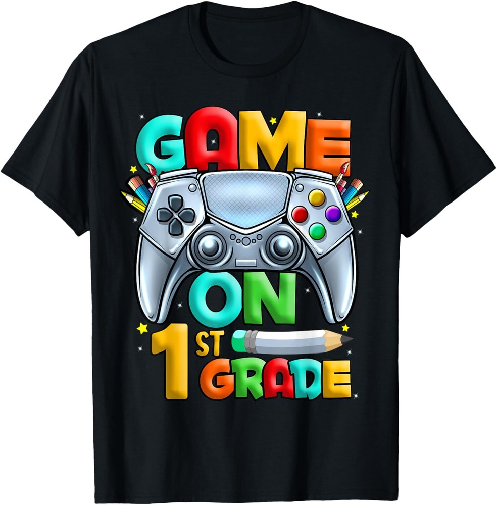 Game On 1st Grade Back To School 1st Grade Level Unisex T-Shirt
