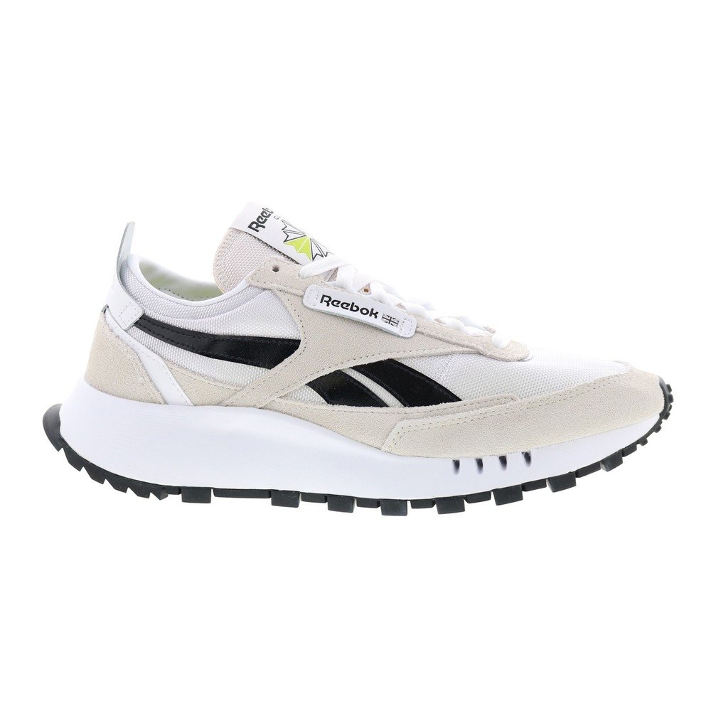 Reebok Classic Leather Legacy Mens White Nylon Casual Sneakers