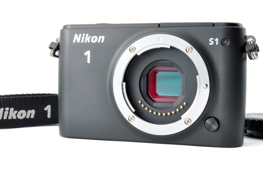 Nikon 1 S1 Black [Top-MINT 835 Shots] 10.1MP Mirrorless Digital Camera Body