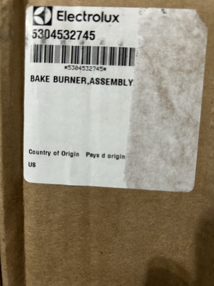 NEW “OEM” FRIGIDAIRE RANGE BAKE BURNER ASSEMBLY #5304532745
