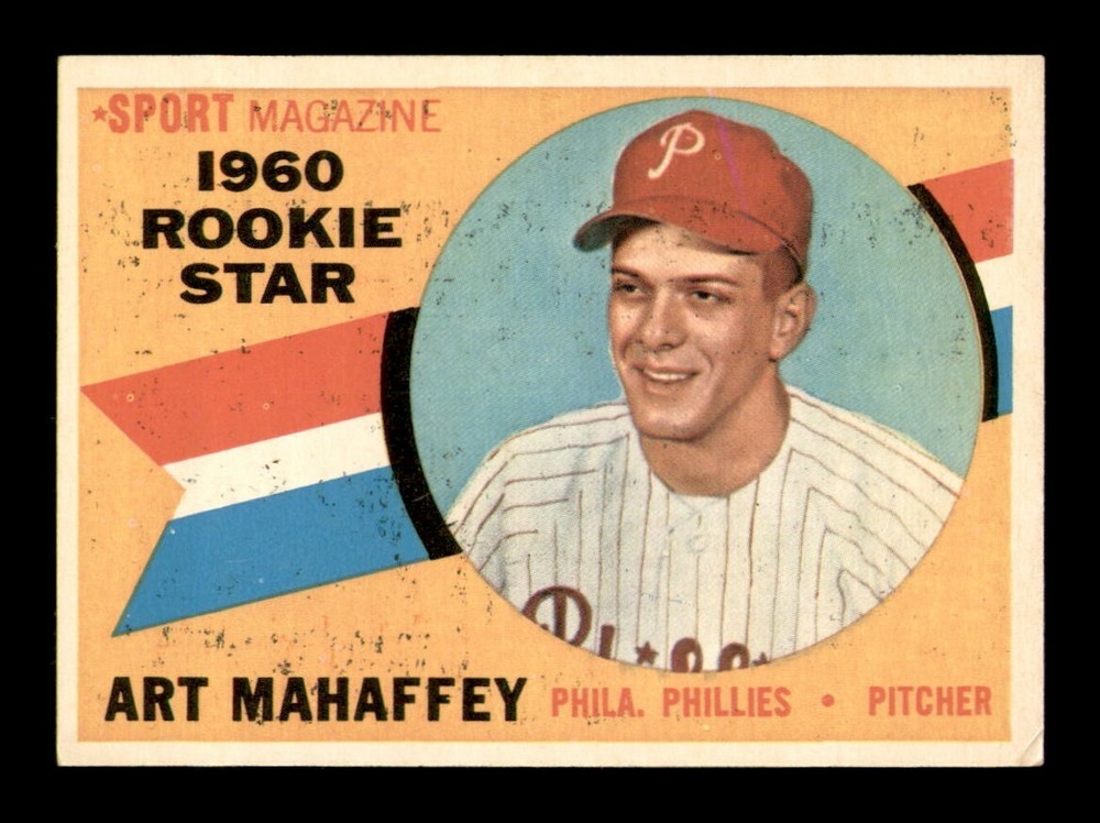 1960 Topps #138 Art Mahaffey EX-MT Baseball Card *OBGcards* Vintage Gem  