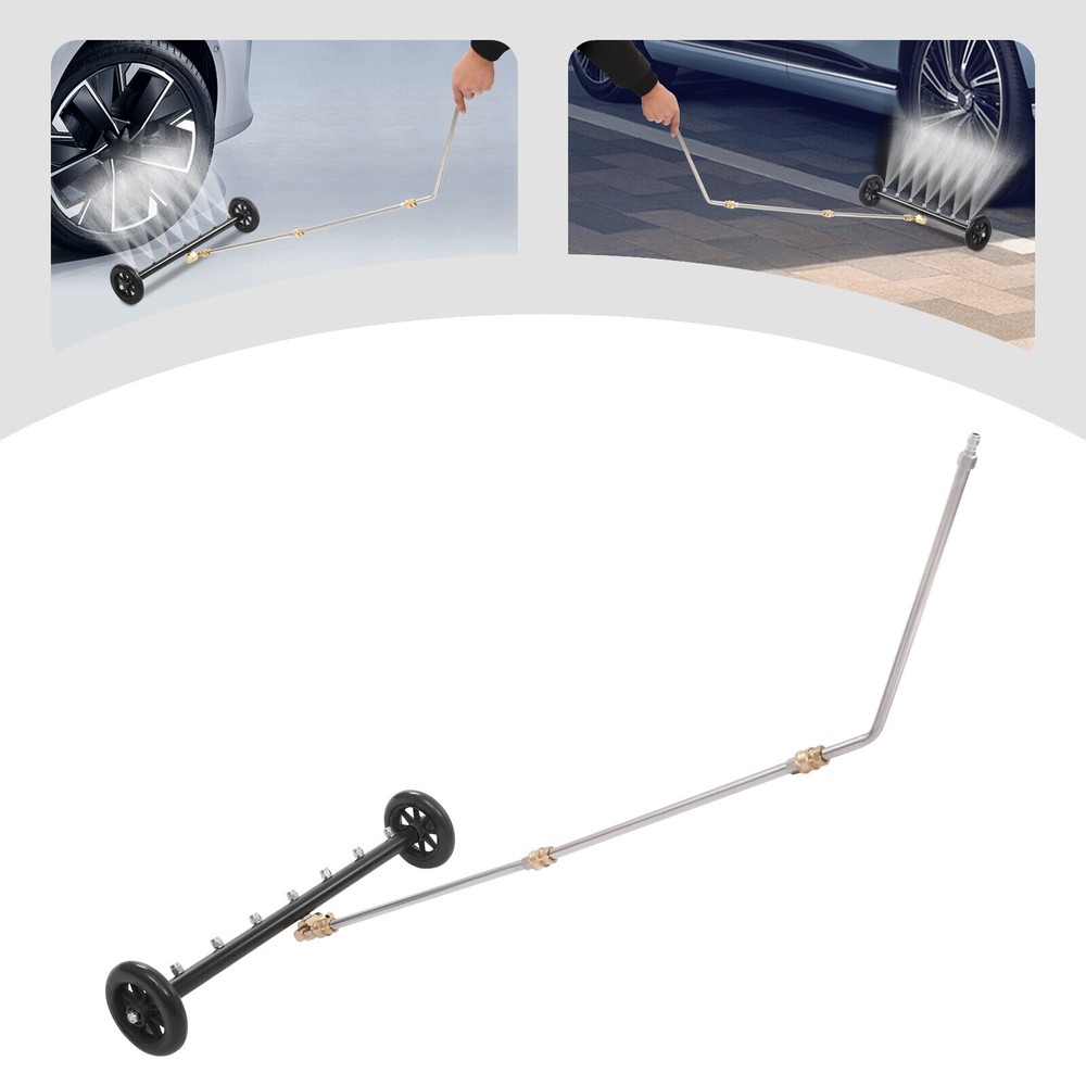 2-in-1 Pressure Washer Undercarriage Cleaner with 7 Nozzles