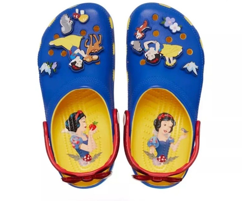 New Womens CROCS X DISNEY SNOW WHITE CLASSIC CLOG 209483 SUNSHINE US M 7 - W 9