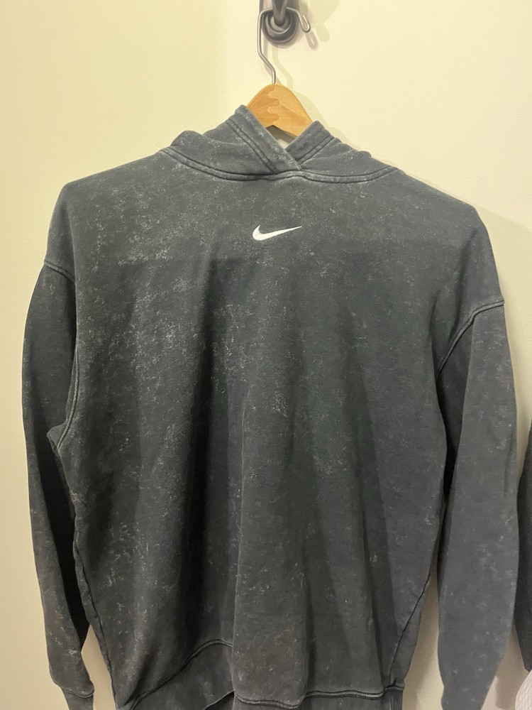 Nike Stone Grey Wash Hoodie in Size S for a Relaxed Fit