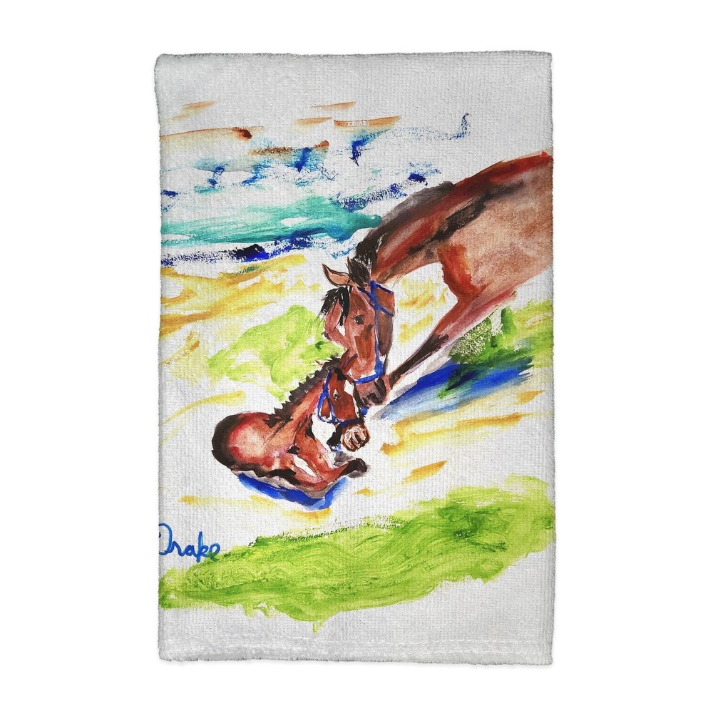 Mothering Horse 16x25 Kitchen Towel for Farmhouse Decor  
