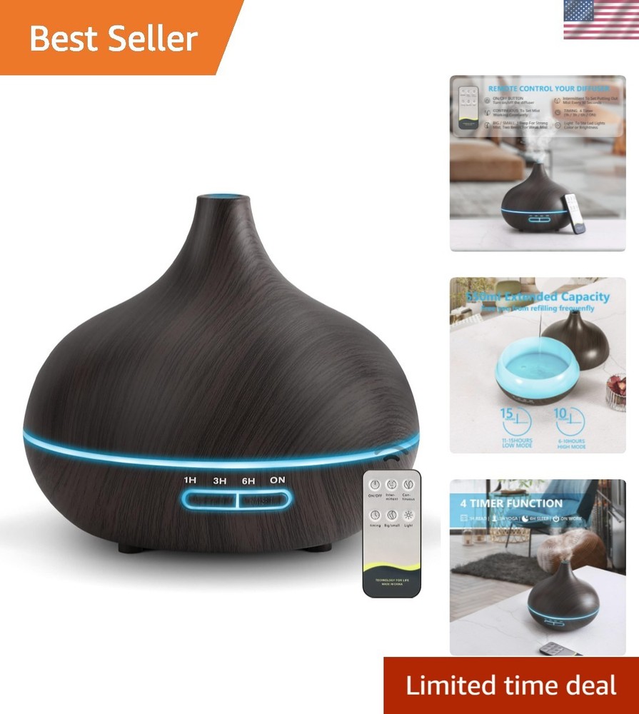 Diffusers for Essential Oils Large Room, 550ml Essential Oil Diffusers with R...