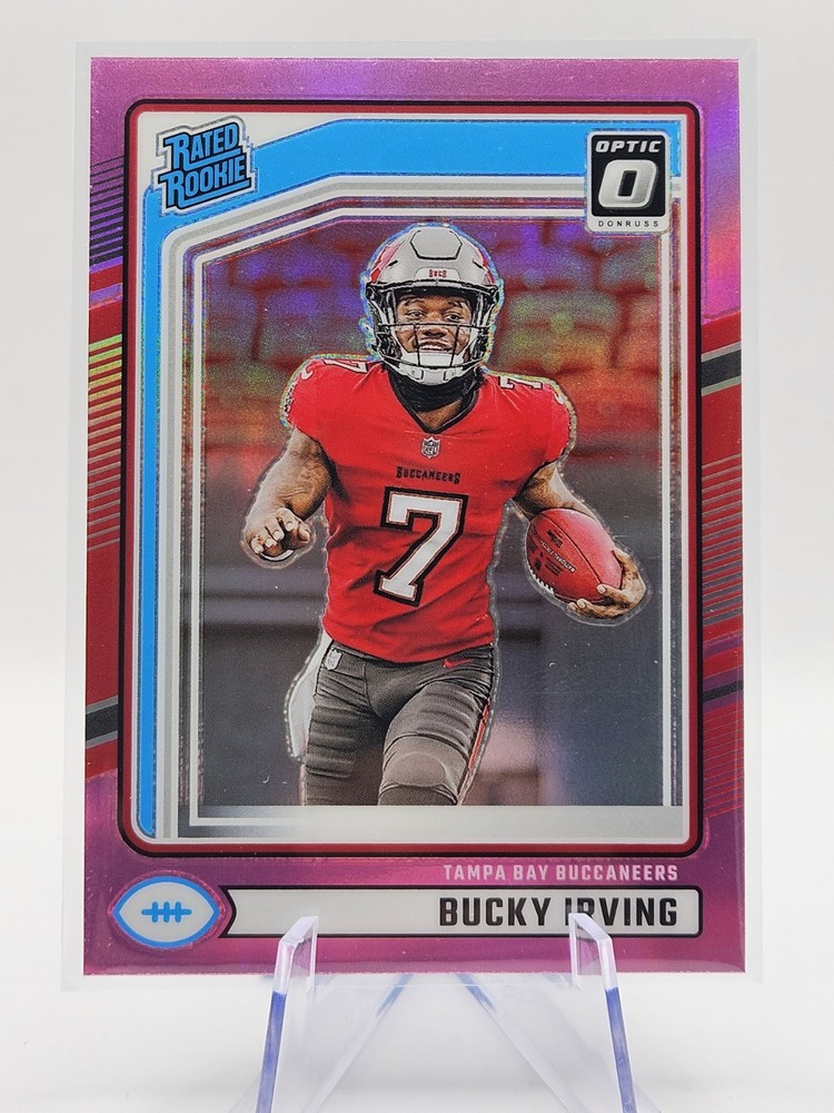 2024 Panini Donruss - Rated Rookie Optic Preview Pink Prizm #301 Bucky Irving...