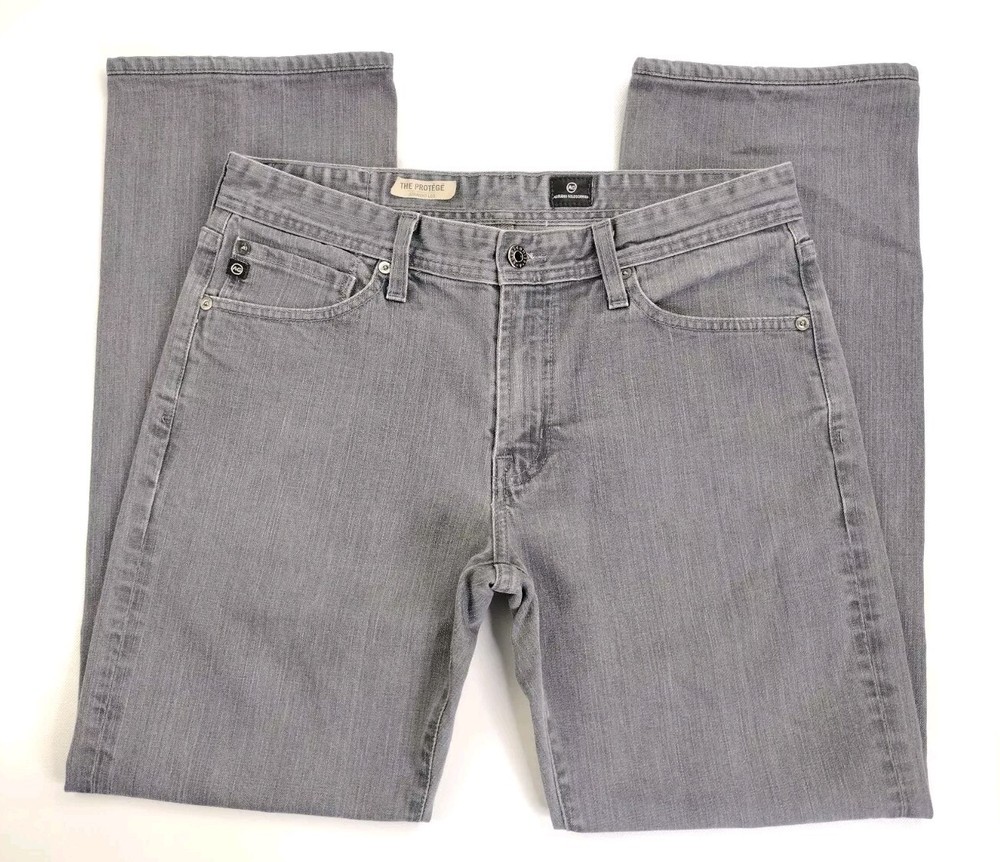 AG Adriano Goldschmied Protege Men's Straight Leg Gray Jeans 33x30