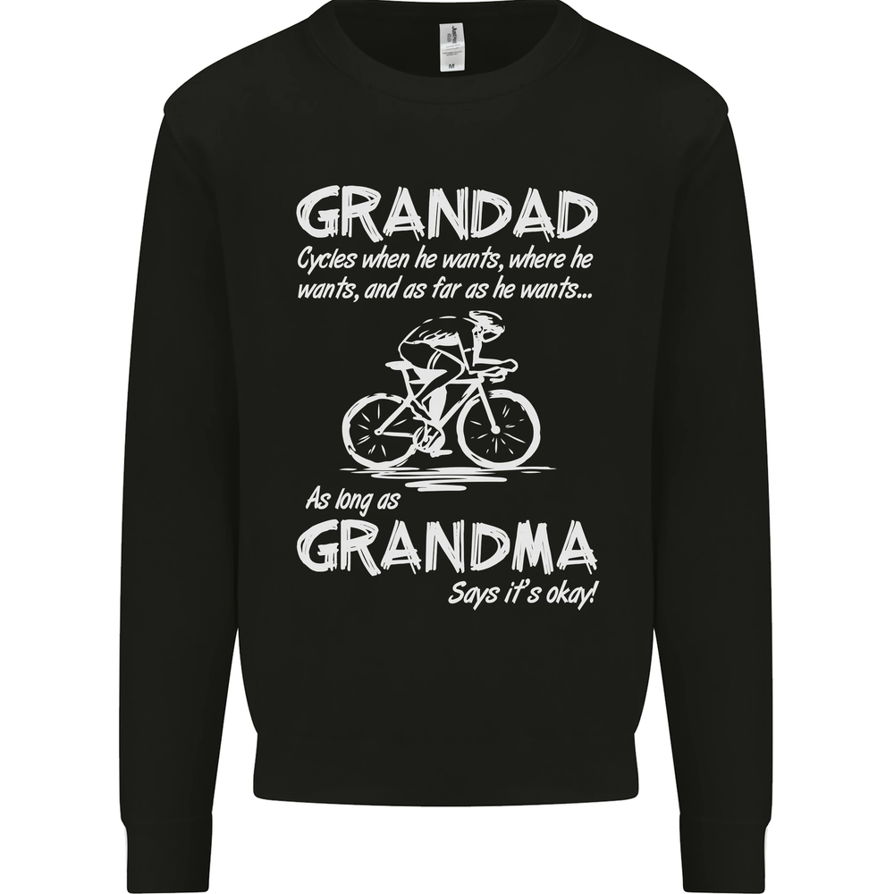Sudadera Grandad Cycles When He Wants Bicicleta Para Hombre Sudadera Jumper