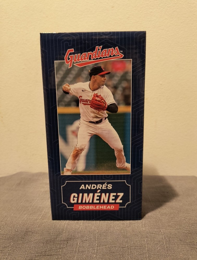 ANDRES GIMENEZ CLEVELAND GUARDIANS BOBBLEHEAD SGA 6/24/23 NIB
