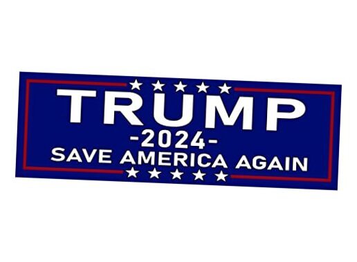Trump 2024 Save America Again Presidential Election Bumper Sticker Car Decal
